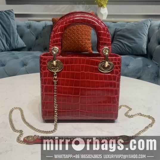 Dior Replica Bags Dior Lady鳄鱼压纹17x7.5x14cm yz