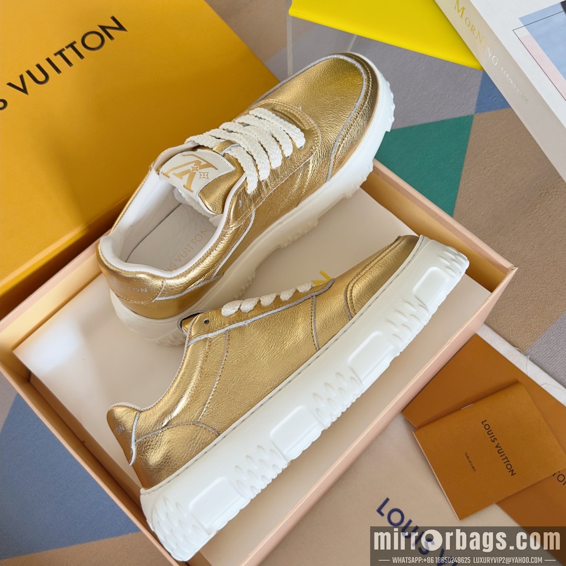 LV Replica Shoes LV sz39-45 4.5cm h0912
