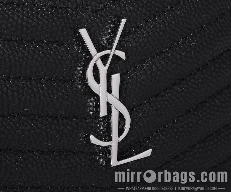 YSL Replica Bags WN1997黑色（金银黑扣） 18X10X5