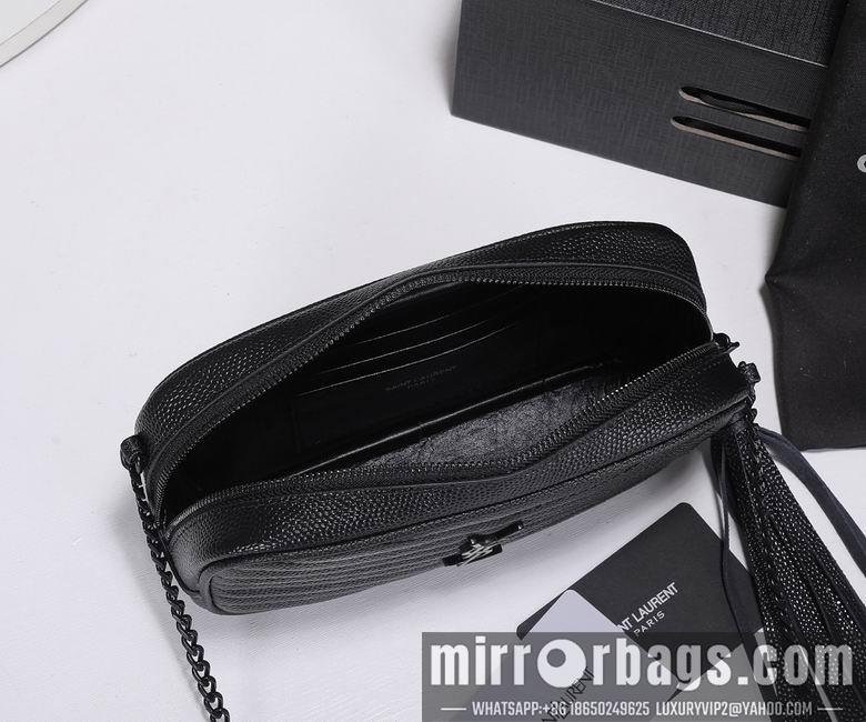 YSL Replica Bags WN1997黑色（金银黑扣） 18X10X5