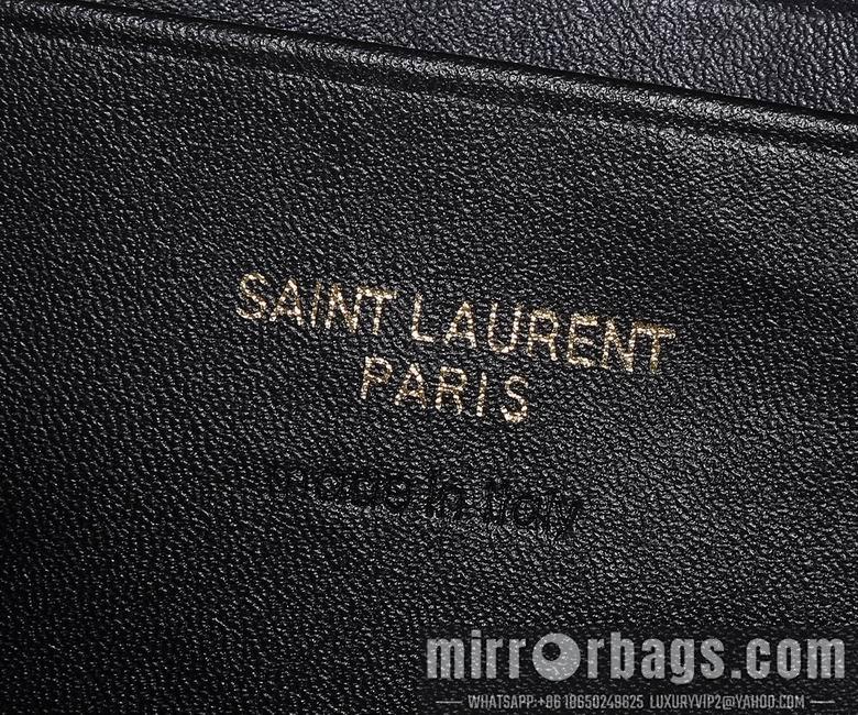 YSL Replica Bags WN1997黑色（金银黑扣） 18X10X5