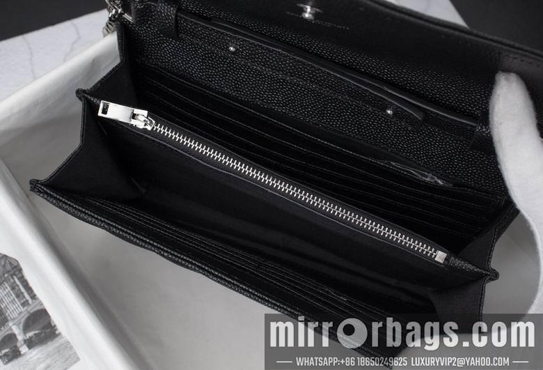 YSL Replica Bags WN01740黑色（金银黑扣） 22.5X14X4