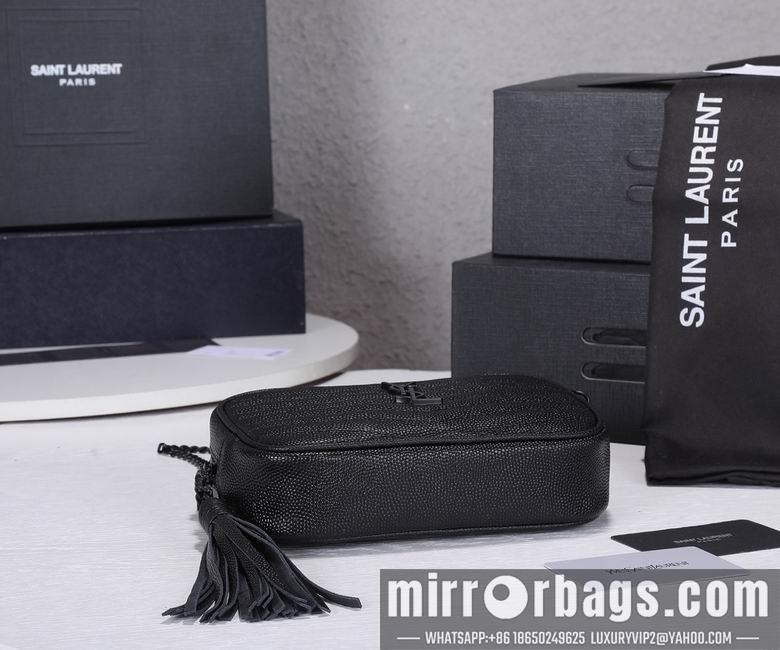 YSL Replica Bags WN1997黑色（金银黑扣） 18X10X5