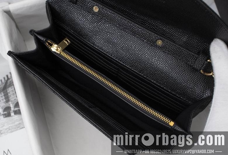 YSL Replica Bags WN01740黑色（金银黑扣） 22.5X14X4