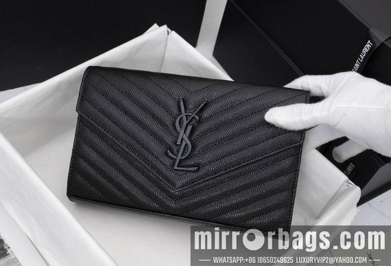 YSL Replica Bags WN01740黑色（金银黑扣） 22.5X14X4