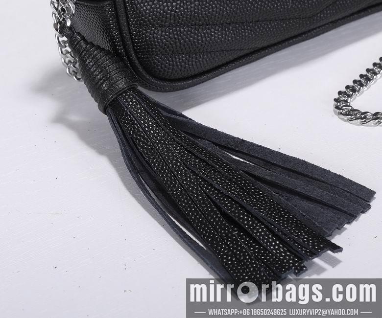 YSL Replica Bags WN1997黑色（金银黑扣） 18X10X5
