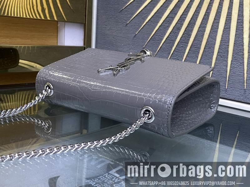 YSL Replica Bags YSL Kate  474366鳄鱼压花纹20x13.5x5.5cm 8D4色