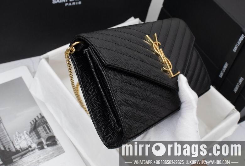 YSL Replica Bags WN01740黑色（金银黑扣） 22.5X14X4
