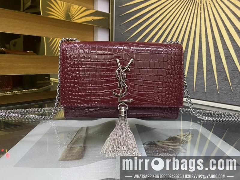 YSL Replica Bags YSL Kate  474366鳄鱼压花纹20x13.5x5.5cm 8D4色