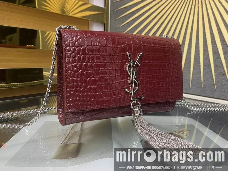 YSL Replica Bags YSL Kate  474366鳄鱼压花纹20x13.5x5.5cm 8D4色