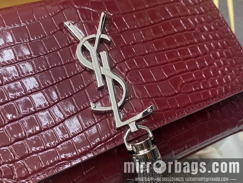 YSL Replica Bags YSL Kate  474366鳄鱼压花纹20x13.5x5.5cm 8D4色