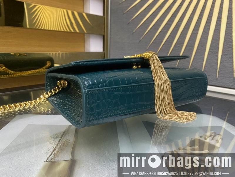 YSL Replica Bags YSL Kate  474366鳄鱼压花纹20x13.5x5.5cm 8D4色