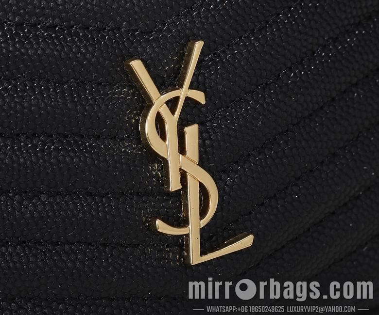 YSL Replica Bags WN1997黑色（金银黑扣） 18X10X5