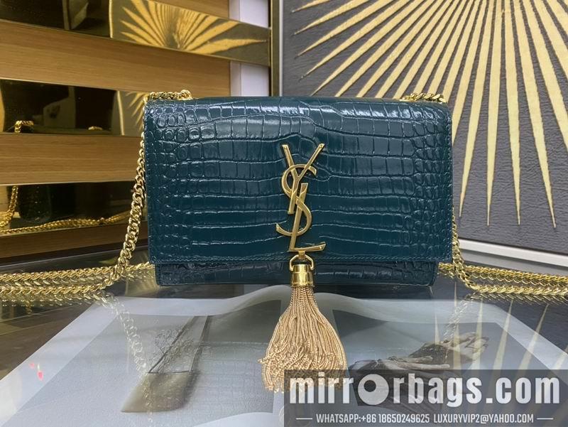 YSL Replica Bags YSL Kate  474366鳄鱼压花纹20x13.5x5.5cm 8D4色