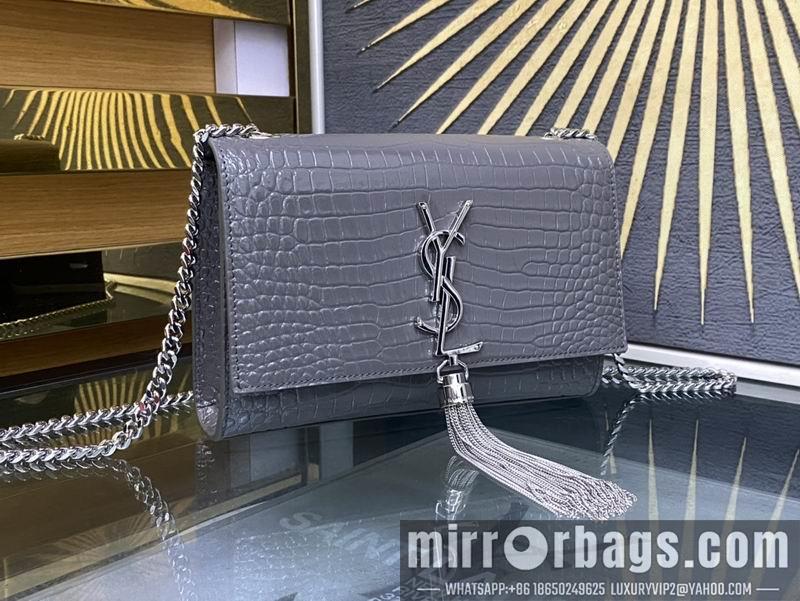 YSL Replica Bags YSL Kate  474366鳄鱼压花纹20x13.5x5.5cm 8D4色
