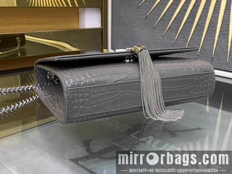YSL Replica Bags YSL Kate  474366鳄鱼压花纹20x13.5x5.5cm 8D4色