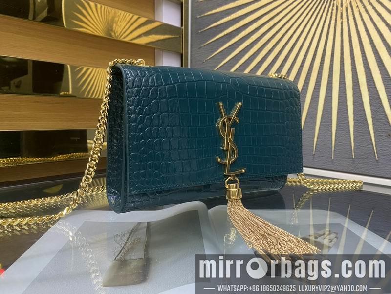 YSL Replica Bags YSL Kate  474366鳄鱼压花纹20x13.5x5.5cm 8D4色