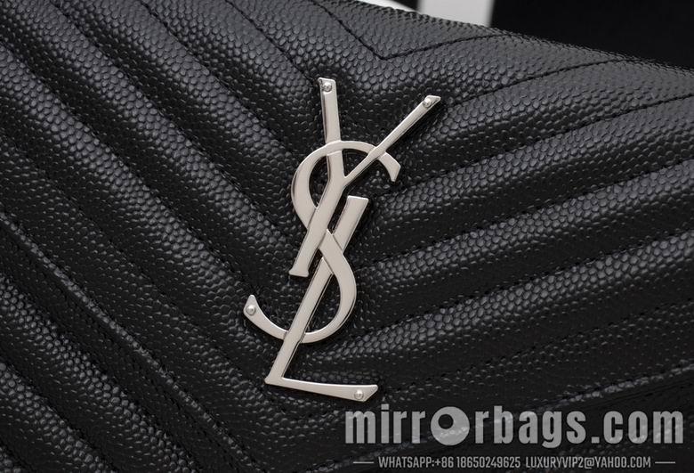 YSL Replica Bags WN01740黑色（金银黑扣） 22.5X14X4