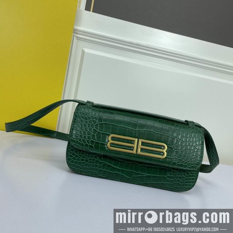 Balenciaga Bags WW69321深绿 25X12X8