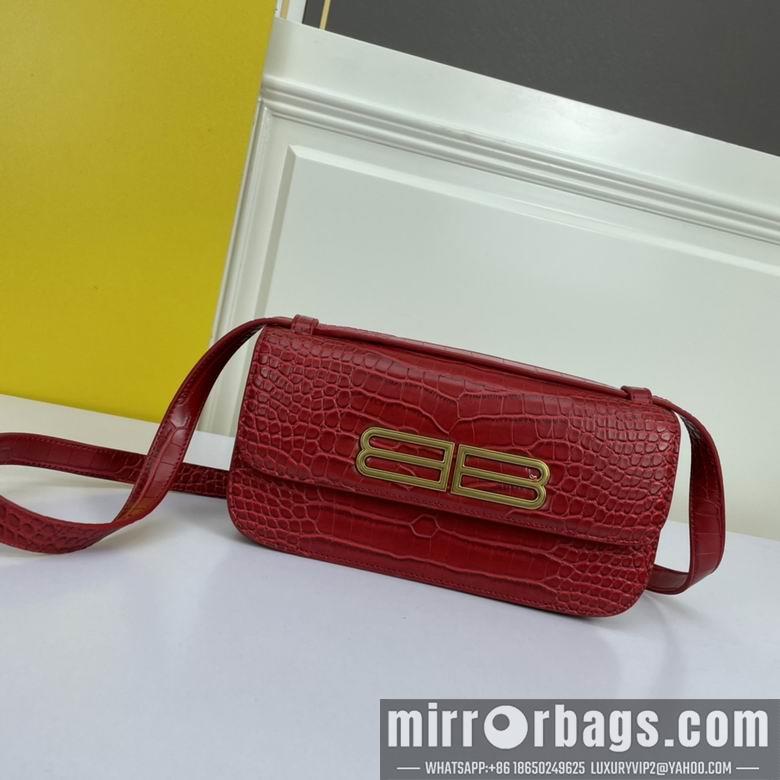 Balenciaga Bags WW69321红 25X12X8