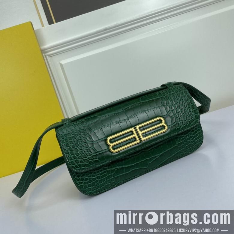 Balenciaga Bags WW69321深绿 25X12X8