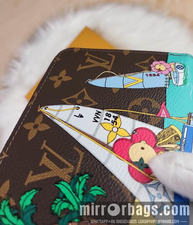 1:1 Louis Vuitton Bags Zippy 82839 19.5x10.5x2.5cm zy