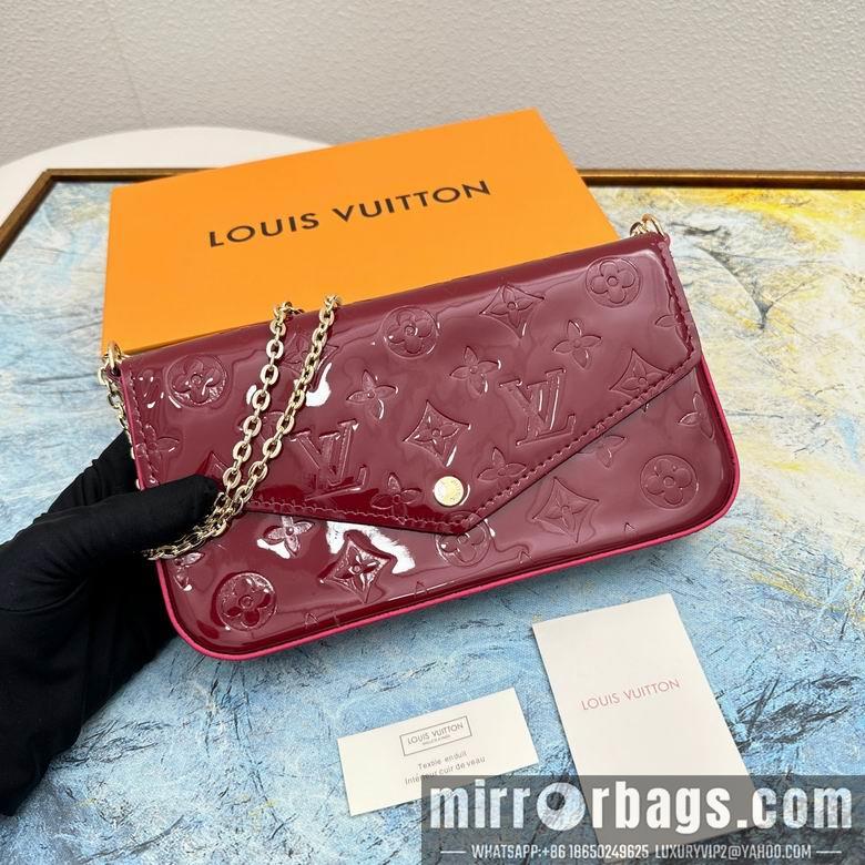 1:1 Louis Vuitton Bags 61276 21X11X2cm YG 4colour