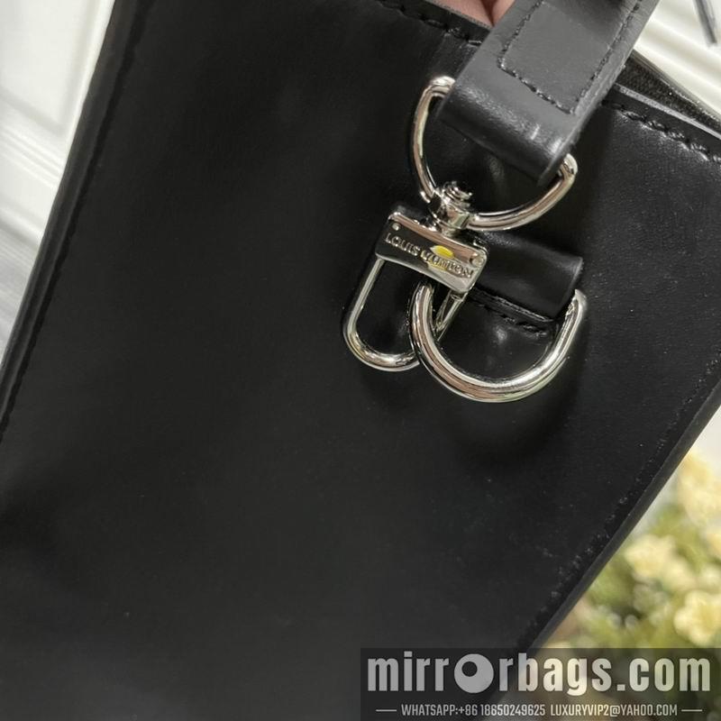 1:1 Louis Vuitton Bags Sac Plat M46452黑花 老花 压花36.5x38x9cm ss