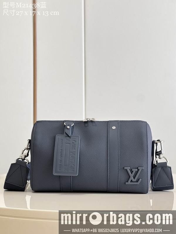 1:1 Louis Vuitton Bags City Keepall M21438姜黄 蓝27x17x13cm CN