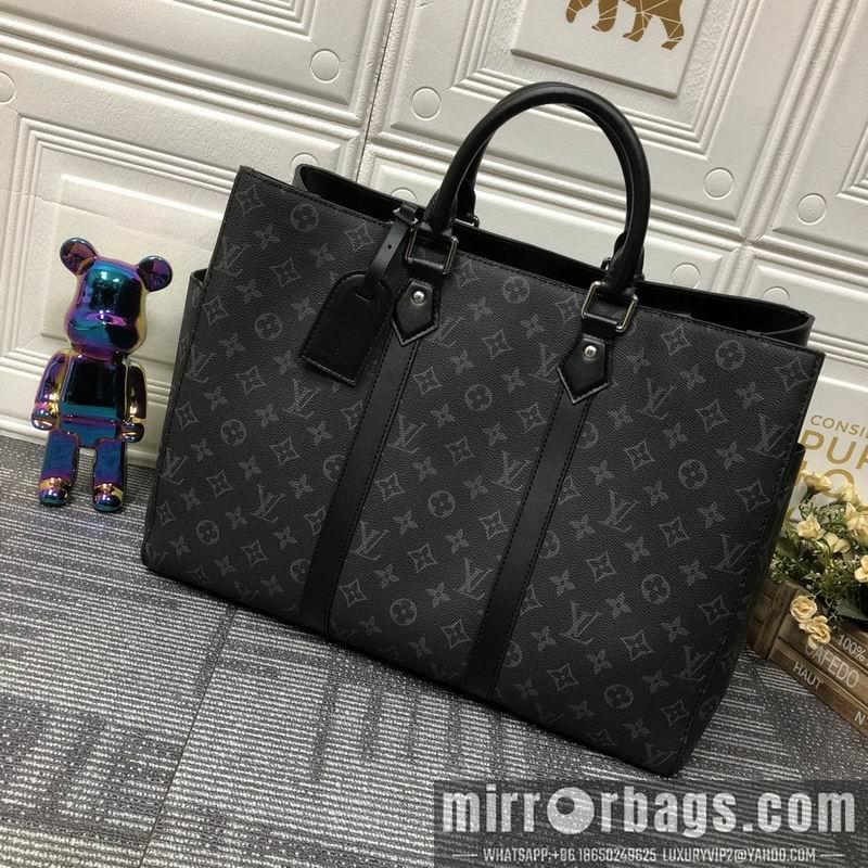 1:1 Louis Vuitton Bags Sac Plat M46451黑花 老花44x33x18cm ss