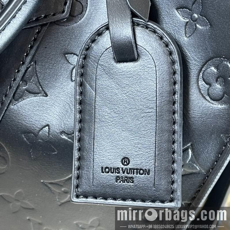 1:1 Louis Vuitton Bags Sac Plat M46452黑花 老花 压花36.5x38x9cm ss