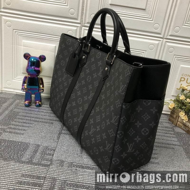 1:1 Louis Vuitton Bags Sac Plat M46451黑花 老花44x33x18cm ss