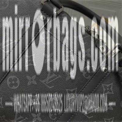 1:1 Louis Vuitton Bags Voyage M46457黑花 老花 黑格 压格 十字纹36.5x27.5x6cm ss