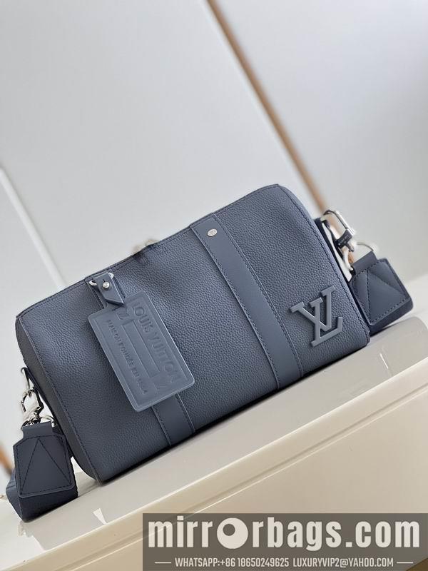 1:1 Louis Vuitton Bags City Keepall M21438姜黄 蓝27x17x13cm CN