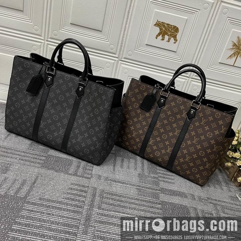 1:1 Louis Vuitton Bags Sac Plat M46451黑花 老花44x33x18cm ss