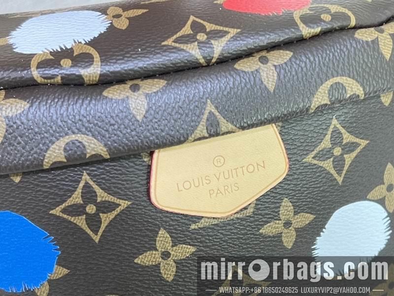 1:1 Louis Vuitton Bags Bumbag M43644老花彩37x14x13cm ss