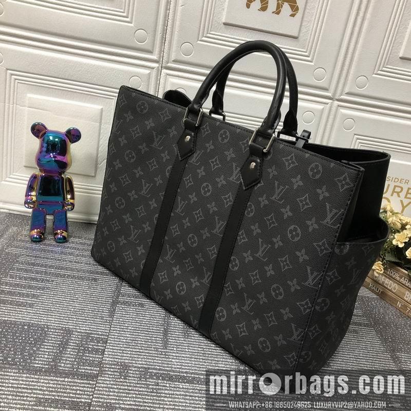 1:1 Louis Vuitton Bags Sac Plat M46451黑花 老花44x33x18cm ss