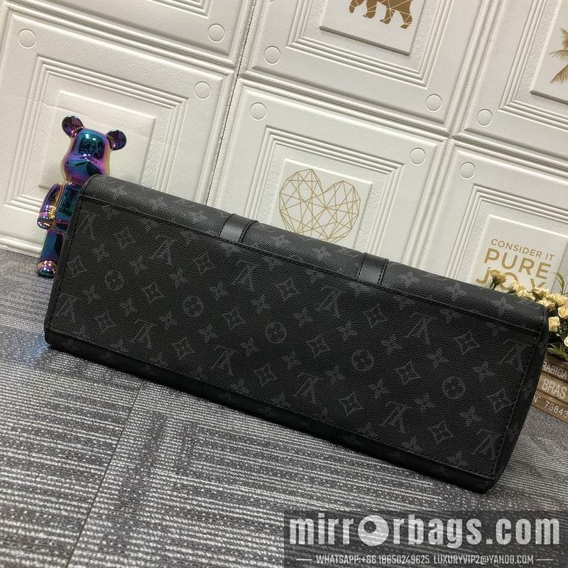 1:1 Louis Vuitton Bags Sac Plat M46451黑花 老花44x33x18cm ss
