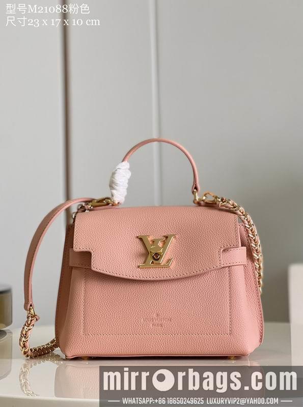 1:1 Louis Vuitton Bags Lockme Ever M21088粉23x17x10cm CN