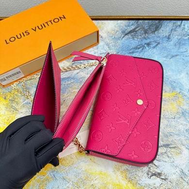 1:1 Louis Vuitton Bags Felicie M61276钻石纹 21x12x3cm  zy