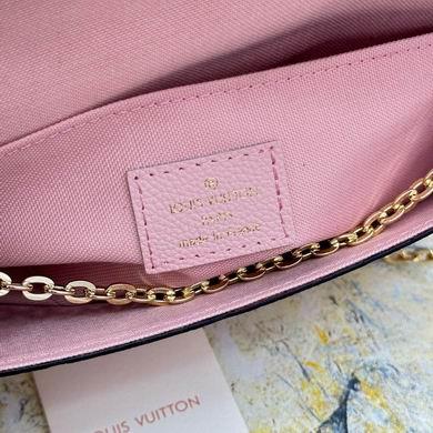 1:1 Louis Vuitton Bags Felicie M61276钻石纹 21x12x3cm  zy