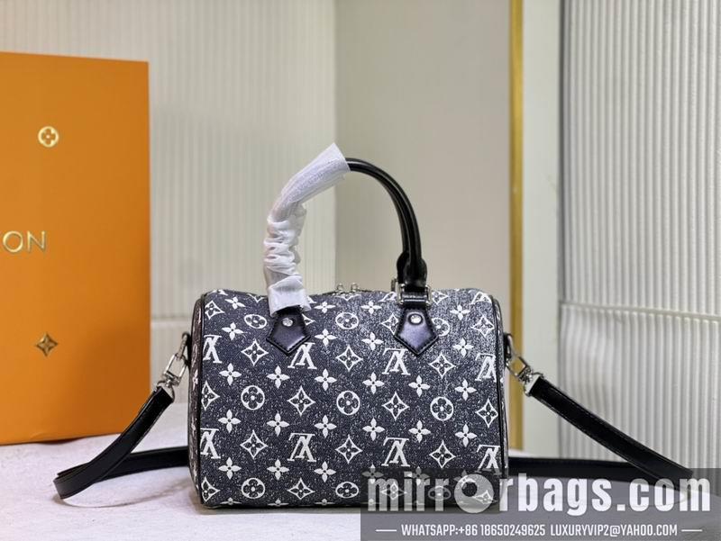 1:1 Louis Vuitton Bags Speedy M59609星空牛仔黑 25x19x15cm ss