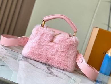 1:1 Louis Vuitton Bags Capucines M22387水貂毛21x14x8cm ss