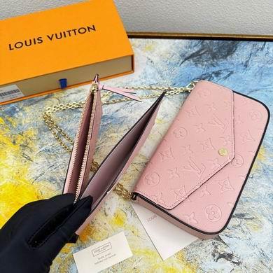 1:1 Louis Vuitton Bags Felicie M61276钻石纹 21x12x3cm  zy