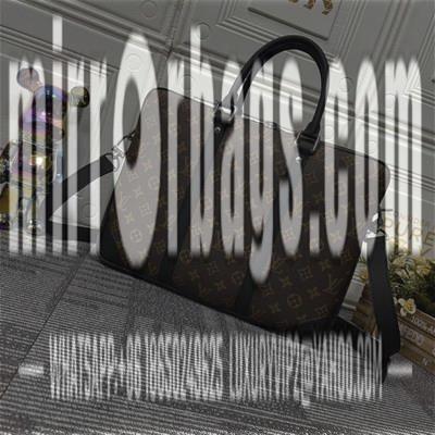 1:1 Louis Vuitton Bags Voyage M46457黑花 老花 黑格 压格 十字纹36.5x27.5x6cm ss