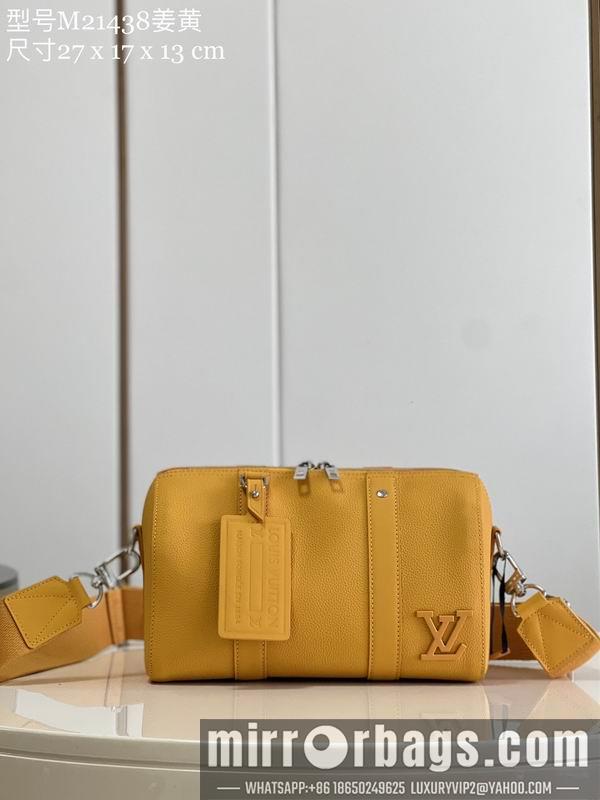 1:1 Louis Vuitton Bags City Keepall M21438姜黄 蓝27x17x13cm CN