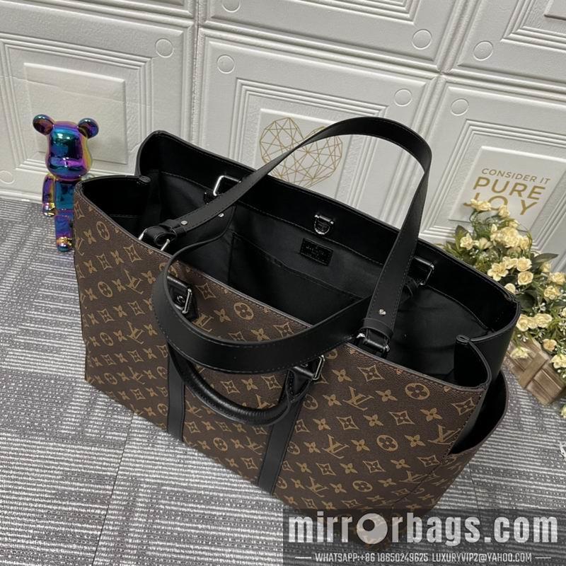 1:1 Louis Vuitton Bags Sac Plat M46451黑花 老花44x33x18cm ss