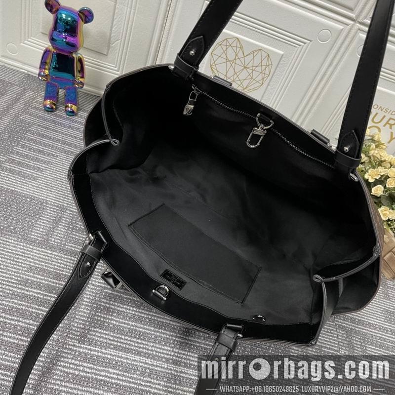 1:1 Louis Vuitton Bags Sac Plat M46451黑花 老花44x33x18cm ss