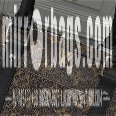 1:1 Louis Vuitton Bags Voyage M46457黑花 老花 黑格 压格 十字纹36.5x27.5x6cm ss