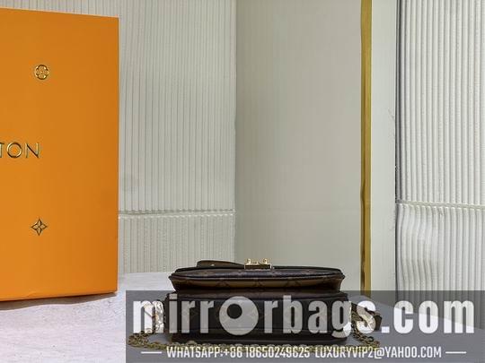 1:1 Louis Vuitton Bags M46279老花 黄花21.5x6x13.5cm cs